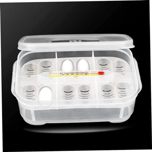 Reptile Incubation Box Reptile Incubator Egg Tray Hatching Box with 12 Grids for Turtle Gecko Lizards Mane, Reptile Incubation Box