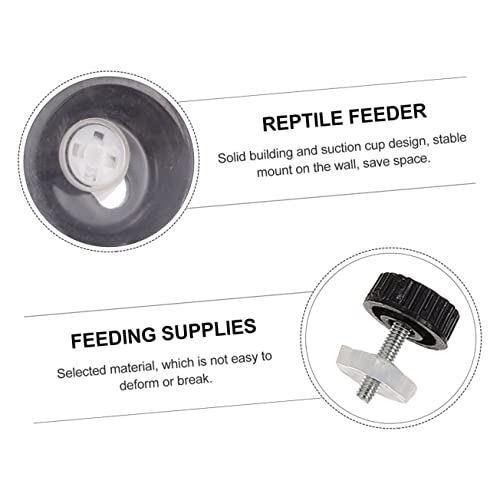 1Set Reptile Feeding Ledge with Suction Cups Gecko Feeder Water Bowl for Lizard Tanks Easy to Clean Compact Design Reptile Supplies