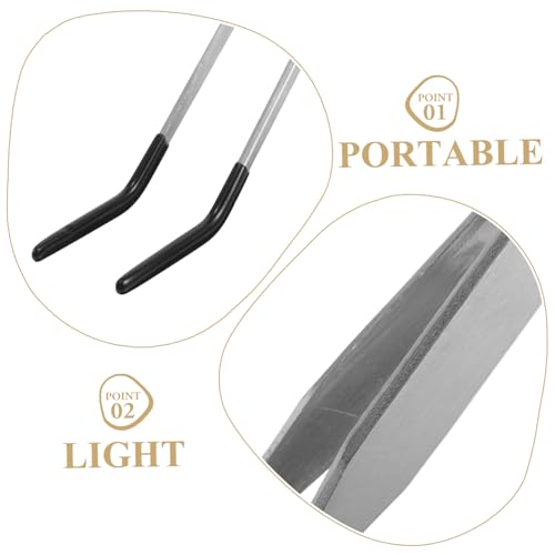 Levemolo 2pcs Long Aquarium Tweezers: Straight And Curved Tweezers - Stainless Steel Reptile Feeding Tongs Terrarium Tools Supplies