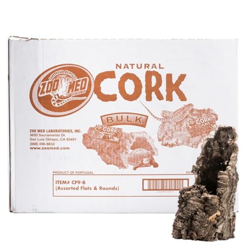 Zoo Med Natural Cork Bark Round Bulk Box, 15lbs
