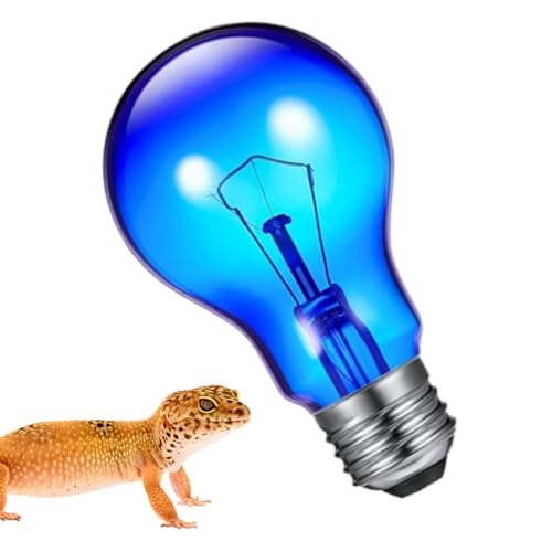 Heat Lamp for Reptiles - Terrarium Chickens Basking Light, 100w UVA Infrared with Aluminum Reflection Dome, Aquarium Brooder Habitat Ceramic Heater, Vivarium Pet Supplies E26 Socket for Lizard - color: Sapphire