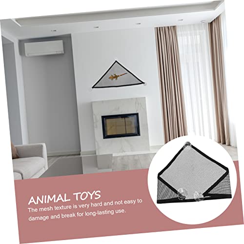 BESTOYARD 2pcs Lizard Hammock Summer Squirrel Hammock Lizard Hanging Bed House Little Critters Toys Mesh Reptile Hammock Bearded Dragon Basking Platform Hermit Crab Tank Glue Net Serpentine