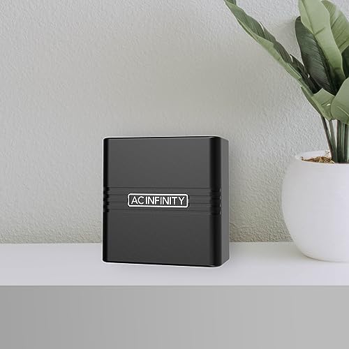 AC Infinity Mini Temperature Humidity Smart Hygrometer A1 Bluetooth App Monitor, Climate Gauge Thermometer Sensor Probe for Basements, Guitar Rooms, Grow Tents & Greenhouses - style: Ranged Sensor, Compact