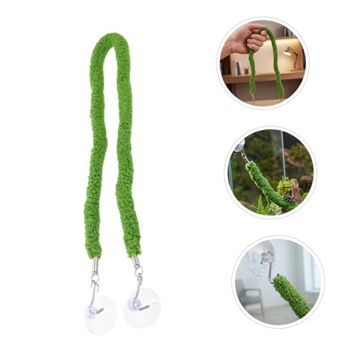 Reptile Climbing Vine Rope with Suction Cups, 50cm Faux Vine for Terrarium Environment Decoration, Bendable Artificial Plant Climbing Accessory for Snakes and Lizards
