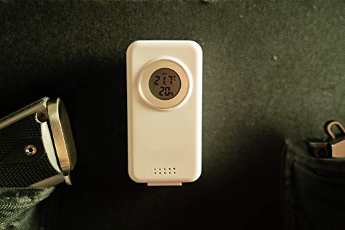 LOCKDOWN Digital Hygrometer with Convenient Design, Backlit Screen and Min/Max Reading for Temp and Humidity Monitoring in Safes, Rooms, Cases and Cabinets - style: Wireless