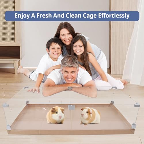 Disposable Guinea Pig Cage Liners, 48" x24 Large Liner Bag for Guinea Pig Cage Bottom, Water-Resistant Kraft Paper(25Pcs - size: (48" x 24") 25Pack