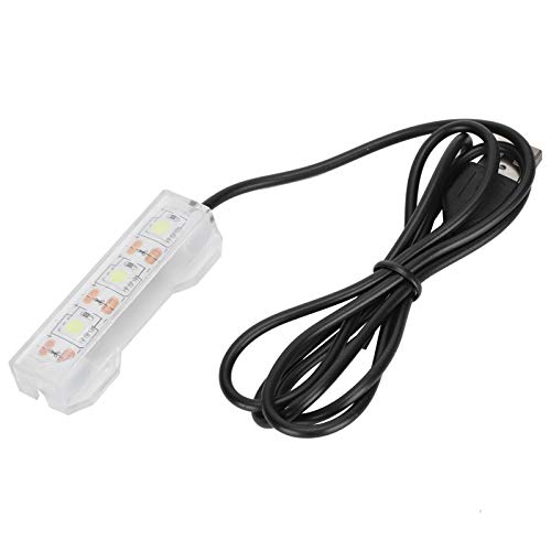 LED Aquarium Lighting 2.4x0.8inch Small Aquarium Water Plant Light Desktop Fish Tank Mini Decoration Soft LED Lamp Aquarium Lights