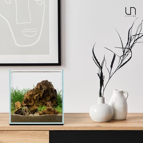 UNS Accent Stone - Aquascaping Hardscape for Freshwater Aquarium Aquascape - Shrimp, Turtle, Betta Fish Tank Decoration - Yellow Red Small Rock for Terrariums & Vivariums - Dragon Stone Ohko, 2.2 lb - size: Stone - 2.2LB