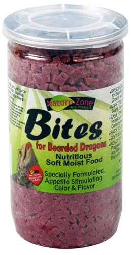 Nature Zone Bites For Bearded Dragons, Soft Moist Food, 24-Ounce