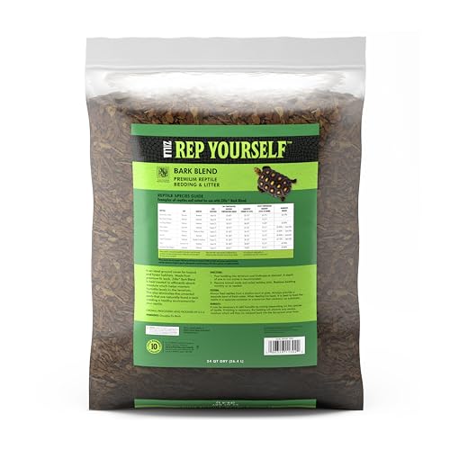 Zilla Reptile Terrarium Bedding Substrate Bark Blend, 24 Quart, 2 Count - size: 24 Quart, 2 Count