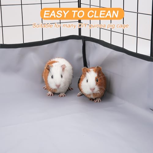 Guinea Pig Cage Liner Tarp Bottom Waterproof and Washable Base Also for Rabbits, Bunny, Chinchesillas, Hedgehog, Ferrets and Other Small Animals(36x48 inches) - size: 36.0"L x 48.0"W x 4.0"H
