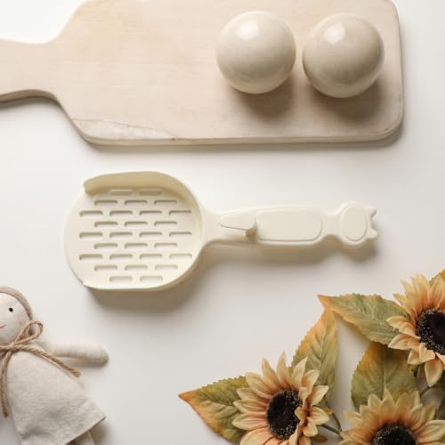 Poop Scooper Cat Litter, Plastic Cat Box Scooper Cute Litterbox Scoop Litter Cleaner Sifter for Cats Kitty Dog Rabbit Hamster, Quickly Filter Litters Lumps