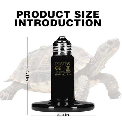 100W Ceramic Heat Emitter (2-Pack) - Reptile Heat Lamp Bulb, No Light Coil Emitter for Terrariums, Brooders & Chicken Coops - E26 Base for Bearded Dragon, Snake, Lizard, Turtle