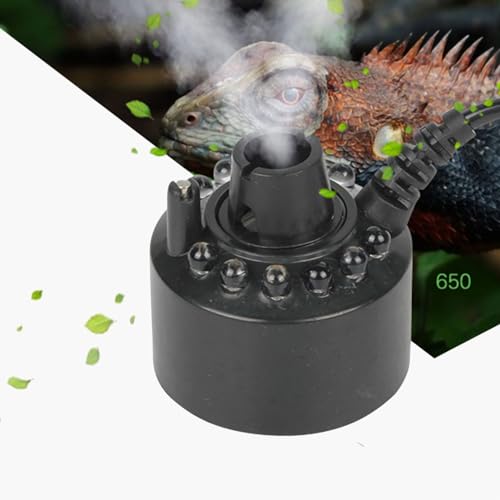 Fockety Reptile Fogger, Reptile Humidifiers with LED Colorful Lights, Reptile Mister for Amphibians Terrariums, Automatic Terrarium Fogger for Beared Dragon Lizard Gecko Snake Tortoise