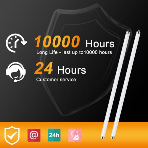 LUCKY HERP T8 14W UVB 10.0 Reptile Light, UVA UVB Reptile Light Bulb 2 Pack, Fluorescent Lamp for Reptiles Amphibians Lizards Chameleons - size: 15inch 10.0