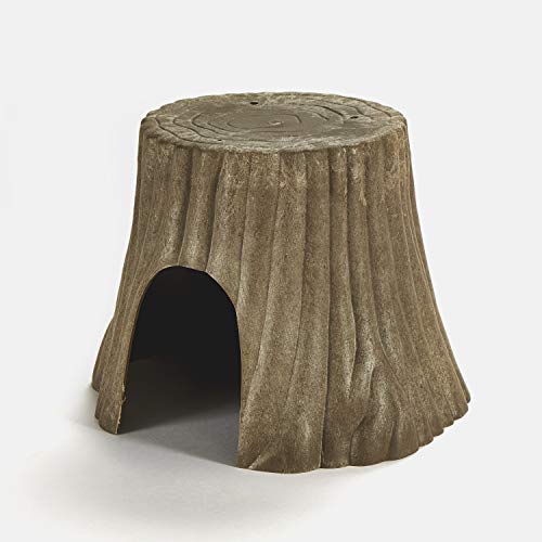 Kaytee Natural Tree Trunk Habitat Hideout for Pet Dwarf Rabbits, Guinea Pigs, Hamsters, and Chinchillas, Large - size: Large