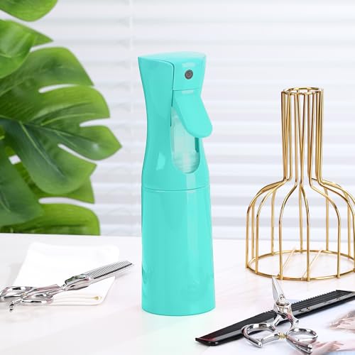 (Blue Hair Mister Spray Bottle ,Spray Water Bottle Fine Mist Refillable Plants(6.8OZ /200ML) Barber,Showering Pets, Plants, travel, Ironing and Cleaning (Continuous Spray) - color: Blue