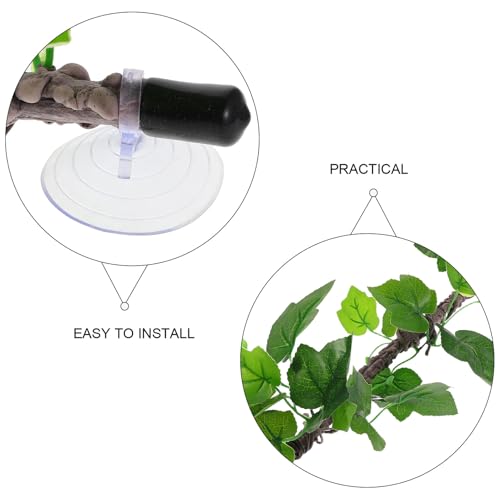 Reptile Climbing Vine Artificial Greenery Bendable Faux Vines Flexible Jungle Branch for Terrarium Habitat Decoration Suitable for Lizards Snakes Frogs and Amphibians