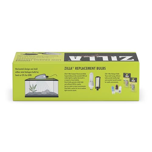 Zilla Low Profile Reptile Terrarium Fixtures Single,Black (Pack of 12) - size: 1 Count (Pack of 12)