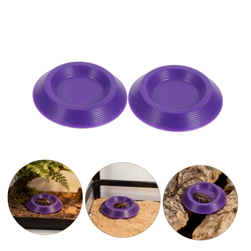 12pcs Small Animal Feeding Bowls Plastic Terrarium Food Dishes for Reptiles Frogs Lizards Roaches Enclosures