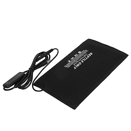 GLOGLOW USB Heating Mat for Turtles Lizards Reptiles Heating Pad, 3 Level Temperature Adjustable USB Mat for Turtles Lizards Small Animals Crawler Temperature Control Equipment (S)