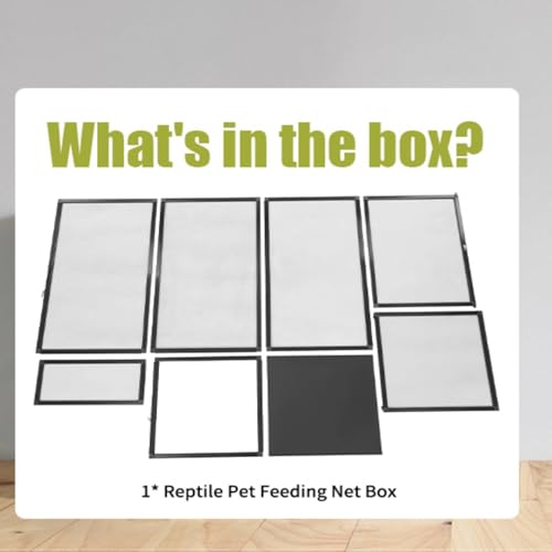 Terrarium,Reptile Cage, Chameleon Enclosure, Reptile Enclosure- 17.72" L×17.72" W×31.50" H,Snake Cage with Escape-Proof Lock, for Lizards/Snakes/Spiders, Portable Habitat for Indoor/Outdoor Use