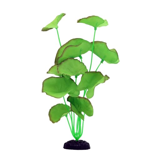 2-Pack 12 Inch Aquarium Silk Aquarium Plants, Artificial Plastic Plant | For Small Tank, Goldfish, Fish Hides (Green B, 12 Inch) - color: Green B