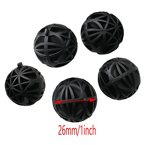 50pcs Filter Bio Ball Bio-Ball Filter Media with Sponge for Aquarium Fish Pond Waterfall Fountain Fish Tank Aquarium, Pond Filter
