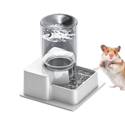 Automatic Reptile Feeder - Reptile Automatic Dish, Crab Water Dispenser | ABS, Bearded Dragon Water Bowl Food Container for Lizard Chameleon Snake Frog Hermit Crab Amphibian Habitat - color: White