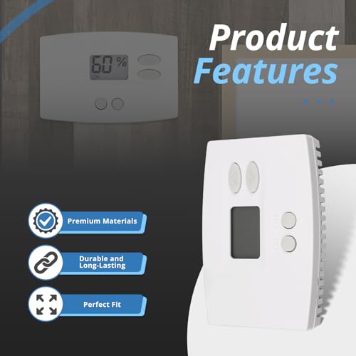 76 Digital Wall Mount Dehumidifier Control Compatible with 1800 Series & E-Series Whole House Dehumidifiers, Wall Mounted 24V AC Thermostat & Humidistat