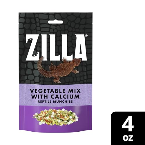 Zilla Reptile Food Munchies Vegetable Mix With Calcium, 4-Ounce