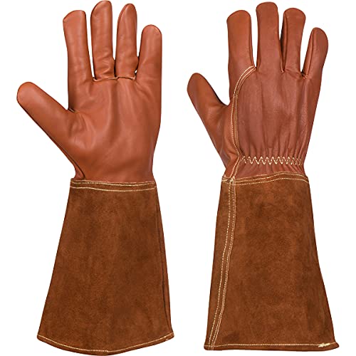 Falconry Elbow Length Protective Animal Handling Gloves Men's Sizes XS, Small, Med, Large, XL, XXL - size: X-Small