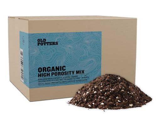 Old Potters High Porosity Soil Mix, Enhanced with Peat Moss and Perlite, Perfect for Smaller Pots, Cactus & Succulents - Promotes Drainage and Aeration, 24 Quarts. - style: High Porosity Mix