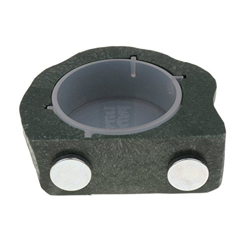 Magnetic Reptile Food Water Bowl Terrarium Reptile Feeder Feeding Dish for Gecko, Lizard, Turtle (Green) - color: Green