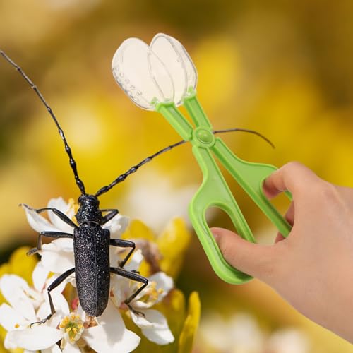 GANAZONO Reptile Feeding Clamp Reptile Tank Tool Aquarium Grabber Tool for Cage Maintenance Multi-Functional Catcher and Poop Scoop for Pet Supplies