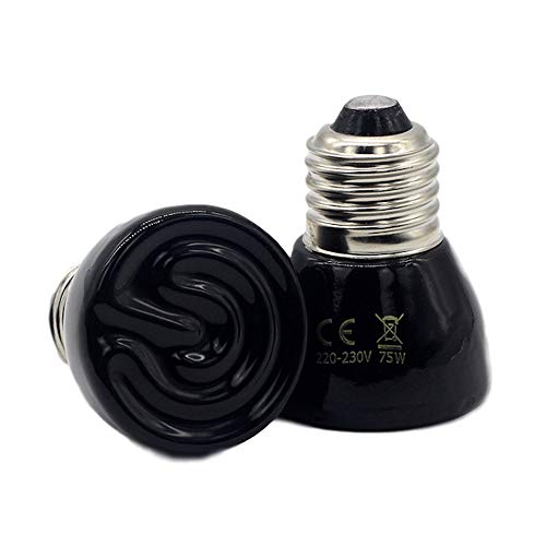 All Things Bunnies Mini Infrared Ceramic Heat Lamp - 3 Sizes (100 Watt) - size: 100 Watts