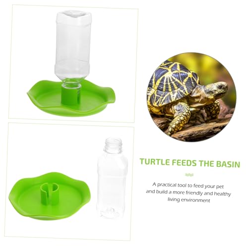 Totority 1Pc Automatic Water Feeder for Reptiles Durable Pet Water Dispenser Drinking Fountain for Tortoise and Lizard Easy to Design for Gecko Tanks and Terrariums