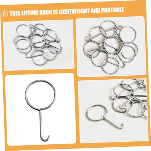 10pcs Stainless Steel Drain Lifting Hooks Efficient Shower Drain Removal Tool for Easy Grate Pulling and Cleaning
