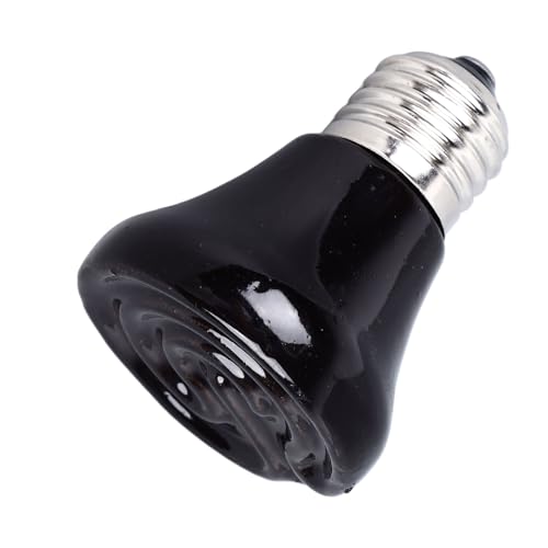 Infrared Ceramic Heat Lamp, Heat Emitting Ceramic Heat Lamp for Reptiles No Light Emitting Heat Lamps for Chicken Cat Parrots (100W) - size: 100W