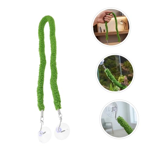 ULTECHNOVO Realistic Jungle Vines Climbing Rope for Reptiles and Snakes with Enhanced Grip Surface and Stable Climbing Support, Plush and Plastic Material Rope with Suction Cup Hook