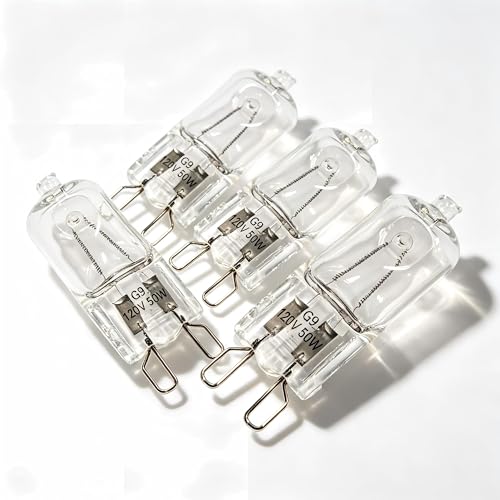 4 Pack Reptile Terrarium HeatLamps Mini Halogen Bulb, G9 50 Watts, Mini Halogen Bulb for Bearded Dragon Gecko Turtle Lizard - color: 4 Pack