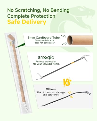 Snake Grabber Tool, 59in Professional Snake Tongs, All-Aluminum Alloy Reptile Catcher Grabber with Anti-Slip Grip, Wide Jaw Multi-Function Handling Tool with Lock - size: 59 inch