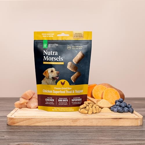 ULTIMATE PET NUTRITION Nutra Morsels, Superfood Treat & Food Topper (Chicken)