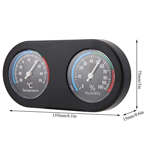 Hygrothermograph, Temperature Humidity Meter Round Shape Hygrometer Thermometer Reptile Mini for Hydrometer Humidity Reptile for Reptile