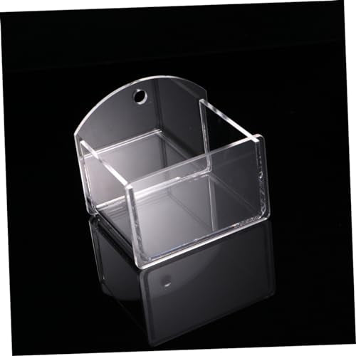 LIOOBO Suction Cup Pet Reptile Feeder Bowl Durable Translucent Water and Food Dish for Lizard Turtle Gecko and Other Reptiles Space Saving Wall Mount Design