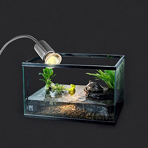 HURRISE 25W Halogen Heat Lamp Lightweight, Appetite UVB Promote Vitamin D3 Synthesis, Reptiles Lizard Aquarium, Full Spectrum Small Sun Light (75W) - size: 75W