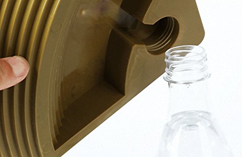 OMEM Reptile Water Fountain Water Dish for Pet Busy Man Needed Items (Khaki) - color: Khaki