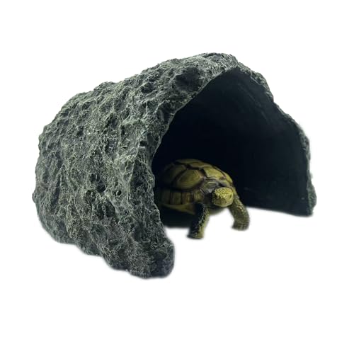 Extra Large Reptile Hides and Caves Simulation Rock Reptile Hideout Terrarium Habitat Décor for Bearded Dragon Lizards Ball Python Snakes Turtle Large Reptiles Amphibians
