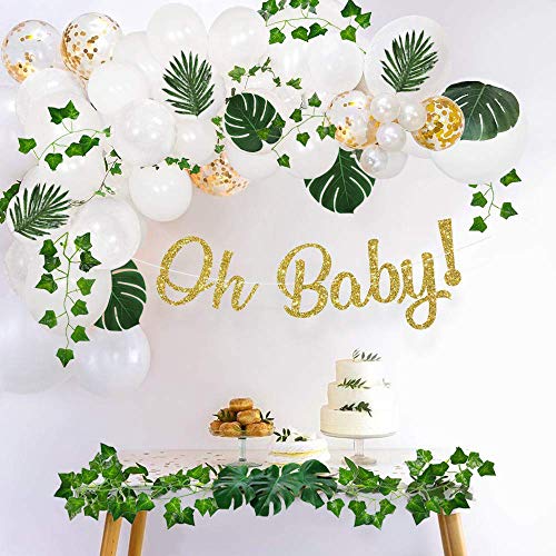 78Ft 12pcs Silk Artificial Ivy Vine Hanging Leaves Plant Greenery Decor Party Home Garden Wedding Wall Decor (Green)
