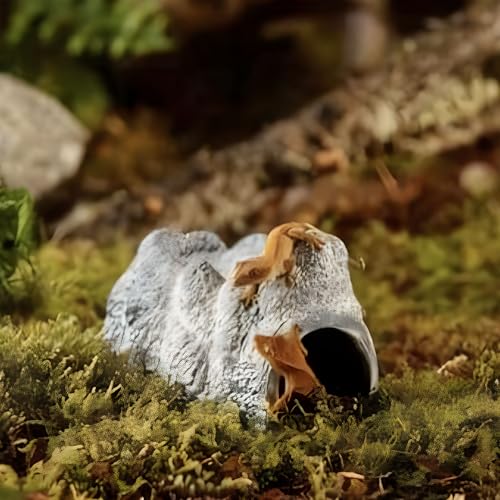 Exo Terra Wet Rock Moisture Retaining Ceramic Reptile Cave, Small - size: us size s